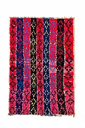 Moroccan Berber rug Boucherouite 135 x 205 cm