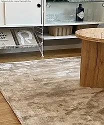 Viscose rug - Jodhpur Special Luxury Edition (light grey/beige)