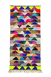 Moroccan Berber rug Boucherouite 135 x 290 cm