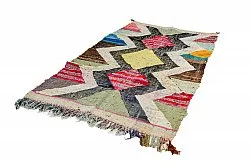 Moroccan Berber rug Boucherouite 135 x 230 cm