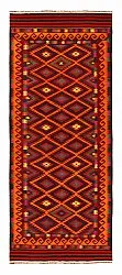 Oriental kilim rug 398 x 157 cm