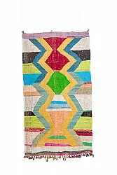 Moroccan Berber rug Boucherouite 125 x 230 cm