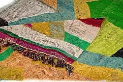 Moroccan Berber rug Boucherouite 125 x 230 cm