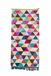Moroccan Berber rug Boucherouite 130 x 280 cm