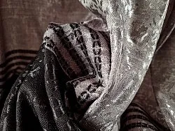 Curtain - Ayla (black/grey)