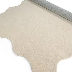 Wavy Wool Rug - Diu Hand Tufted Wool Premium (cream)
