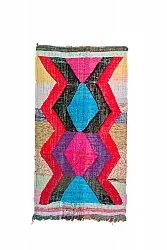 Moroccan Berber rug Boucherouite 125 x 235 cm
