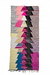 Moroccan Berber rug Boucherouite 125 x 290 cm
