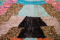 Moroccan Berber rug Boucherouite 125 x 250 cm