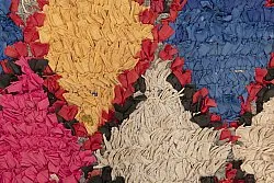 Moroccan Berber rug Boucherouite 210 x 95 cm