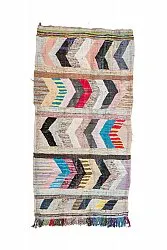 Moroccan Berber rug Boucherouite 155 x 305 cm