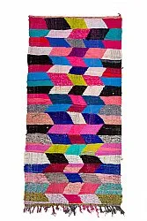 Moroccan Berber rug Boucherouite 150 x 305 cm