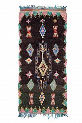 Moroccan Berber rug Boucherouite 270 x 120 cm