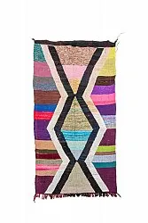 Moroccan Berber rug Boucherouite 135 x 255 cm