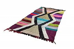 Moroccan Berber rug Boucherouite 135 x 255 cm