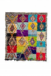 Moroccan Berber rug Boucherouite 200 x 175 cm