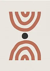 Wilton rug - Vannes (beige/black/orange)