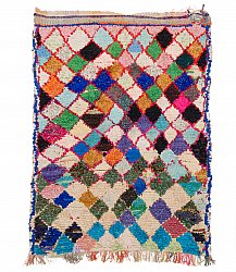 Moroccan Berber rug Boucherouite 205 x 145 cm