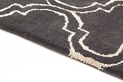 Wool rug - Korinth (dark grey)