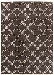 Wool rug - Korinth (dark grey)