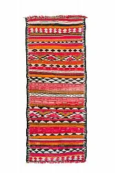 Moroccan Berber rug Boucherouite 150 x 365 cm