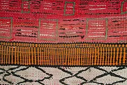 Moroccan Berber rug Boucherouite 150 x 365 cm