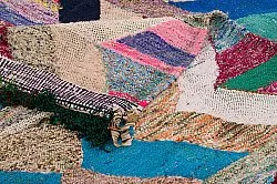 Moroccan Berber rug Boucherouite 130 x 275 cm