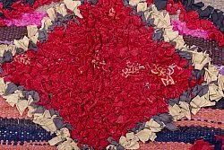 Moroccan Berber rug Boucherouite 210 x 130 cm