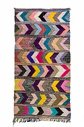 Moroccan Berber rug Boucherouite 160 x 325 cm
