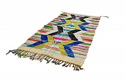 Moroccan Berber rug Boucherouite 135 x 250 cm