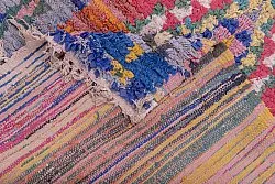 Moroccan Berber rug Boucherouite 260 x 105 cm