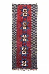 Moroccan Berber rug Boucherouite 230 x 85 cm