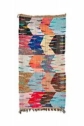 Moroccan Berber rug Boucherouite 135 x 265 cm