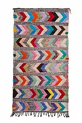Moroccan Berber rug Boucherouite 150 x 275 cm