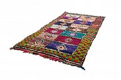 Moroccan Berber rug Boucherouite 145 x 305 cm