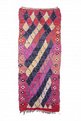 Moroccan Berber rug Boucherouite 310 x 130 cm