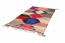 Moroccan Berber rug Boucherouite 125 x 240 cm