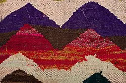 Moroccan Berber rug Boucherouite 140 x 295 cm