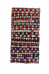 Moroccan Berber rug Boucherouite 210 x 105 cm