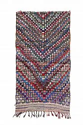 Moroccan Berber rug Boucherouite 230 x 125 cm
