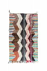 Moroccan Berber rug Boucherouite 140 x 230 cm