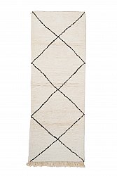 Kilim Moroccan Berber rug Beni Ourain 275 x 100 cm