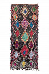 Moroccan Berber rug Boucherouite 255 x 110 cm