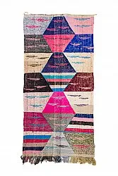 Moroccan Berber rug Boucherouite 125 x 260 cm