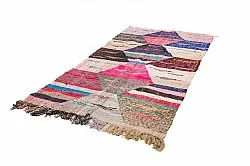 Moroccan Berber rug Boucherouite 125 x 260 cm