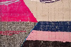 Moroccan Berber rug Boucherouite 125 x 260 cm