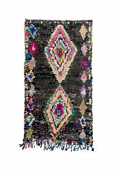 Moroccan Berber rug Boucherouite 210 x 110 cm