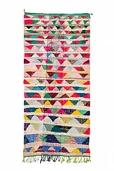 Moroccan Berber rug Boucherouite 145 x 330 cm