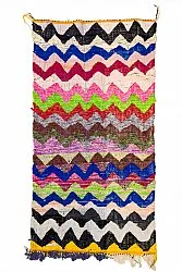 Moroccan Berber rug Boucherouite 125 x 245 cm