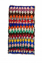 Moroccan Berber rug Boucherouite 215 x 115 cm